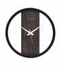 Black Plastic Standard Modern Wall Clock