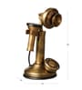 Standing Looking Phone Copper Brass Showpiece