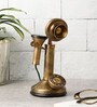 Standing Looking Phone Copper Brass Showpiece