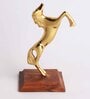 Standing Horse Gold Metal Figurines