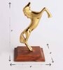 Standing Horse Gold Metal Figurines
