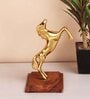 Standing Horse Gold Metal Figurines