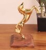 Standing Horse Gold Metal Figurines