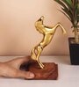 Standing Horse Gold Metal Figurines