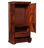 Stanfield Sheesham Wood 2 Door Wardrobe In Honey Oak Finish