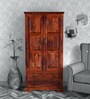 Stanfield Sheesham Wood 2 Door Wardrobe In Honey Oak Finish