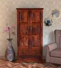 Stanfield Sheesham Wood 2 Door Wardrobe In Honey Oak Finish