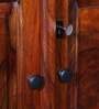 Stanfield Sheesham Wood 2 Door Wardrobe In Honey Oak Finish
