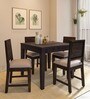 Stanfield Sheesham Wood 4 Seater Dining Set In Warm Chestnut Finish