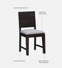 Stanfield Sheesham Wood 4 Seater Dining Set In Warm Chestnut Finish