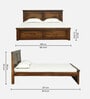 Stanfield Sheesham Wood Queen Size Bed in Scratch Resistant Provincial Teak Finish