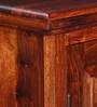 Stanfield Sheesham Wood Shoe Cabinet In Honey Oak Finish