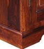 Stanfield Sheesham Wood Shoe Cabinet In Honey Oak Finish