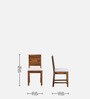 Stanfield Sheesham Wood 6 Seater Dining Set In Provincial Teak Finish