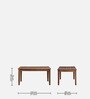 Stanfield Sheesham Wood 6 Seater Dining Set In Provincial Teak Finish