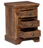 Stanfield Sheesham Wood Bedside Table In Provincial Teak With Drawers