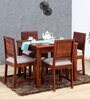 Stanfield Sheesham Wood 4 Seater Dining Set In Honey Oak  Finish