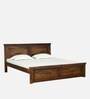 Stanfield Sheesham Wood King Size Bed in Scratch Resistant Provincial Teak Finish