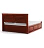 Stanfield Sheesham Wood King Size Bed With Box Storage In Honey Oak Finish