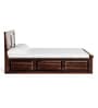 Stanfield Sheesham Wood King Size Bed With Box Storage In Provincial Teak Finish
