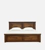 Stanfield Sheesham Wood Queen Size Bed in Scratch Resistant Provincial Teak Finish