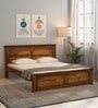 Stanfield Sheesham Wood Queen Size Bed in Scratch Resistant Provincial Teak Finish