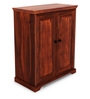Stanfield Sheesham Wood Shoe Cabinet In Honey Oak Finish