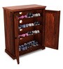 Stanfield Sheesham Wood Shoe Cabinet In Honey Oak Finish
