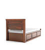 Stanfield Sheesham Wood Single Bed With Box Storage In Honey Oak Finish