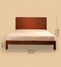 Stanford Leather King Size Bed In Cognac Finish