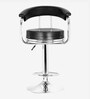 Stanley Leatherette Bar Stool In Black Colour