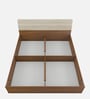 Stanley Queen Size Bed in Exotic Teak and Light Oak Finish with Box Storage