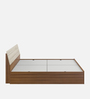 Stanley Queen Size Bed in Exotic Teak and Light Oak Finish with Box Storage