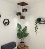 Star Brown Solid Wood  Cluster Hanging Light