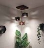 Star Brown Solid Wood  Cluster Hanging Light