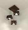 Star Brown Solid Wood  Cluster Hanging Light