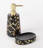 Star Grey & Gold Ceramic (Set of 4) Bath Set