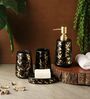 Star Grey & Gold Ceramic (Set of 4) Bath Set