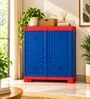 Star Plastic Shoe Cabinet With 3 Shelves In Blue Colour Star Plastic Shoe Cabinet With 3 Shelves In Blue Colour