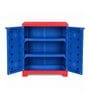 Star Plastic Shoe Cabinet With 3 Shelves In Blue Colour Star Plastic Shoe Cabinet With 3 Shelves In Blue Colour