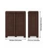 Star Plastic Shoe Rack With 3 Shelves In Brown Colour Star Plastic Shoe Rack With 3 Shelves In Brown Colour