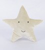 Beige Cotton Star Shaped Cushion