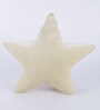 Beige Cotton Star Shaped Cushion