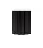Star Side Table Exotic Teak In Matte Black Finish