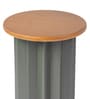 Star Side Table Exotic Teak In Olive Green Finish