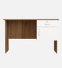 Star Writing Table in Lyon Teak & White Colour