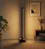 Stargate Brown Wooden LED Floor Lamp with brown base