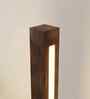 Stargate Brown Wooden LED Floor Lamp with brown base