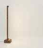Stargate Brown Wooden LED Floor Lamp with brown base