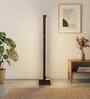 Stargate Brown Wooden LED Floor Lamp with brown base